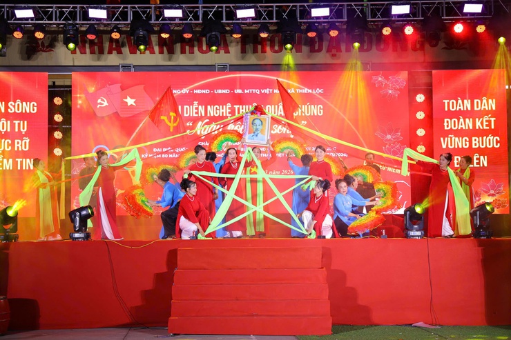 Chương trình liên hoan văn nghệ quần chúng chào mừng thành công cuộc bầu cử đại biểu Quốc hội khóa XVI và đại biểu HĐND các cấp, nhiệm kỳ 2026 – 2031- Ảnh 7.