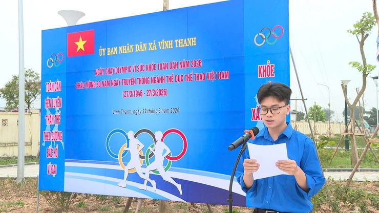 VĨNH THANH SÔI NỔI LỄ PHÁT ĐỘNG NGÀY CHẠY OLYMPIC VÌ SỨC KHỎE TOÀN DÂN NĂM 2026- Ảnh 4.
