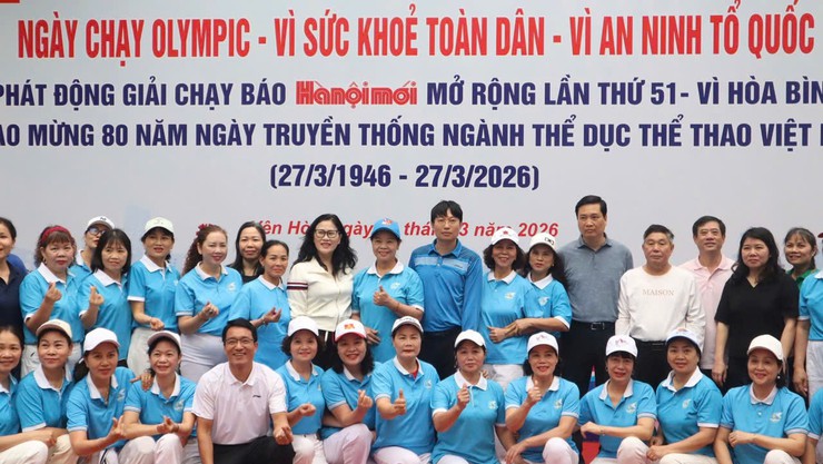 Phường Yên Hòa phát động Ngày chạy Olympic vì sức khỏe toàn dân năm 2026- Ảnh 1.