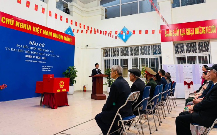 LỄ KHAI MẠC BẦU CỬ ĐẠI BIỂU QUỐC HỘI KHOÁ XVI VÀ HĐND CÁC CẤP NHIỆM KỲ 2026-2031 TRÊN ĐỊA BÀN PHƯỜNG VĨNH TUY- Ảnh 6.