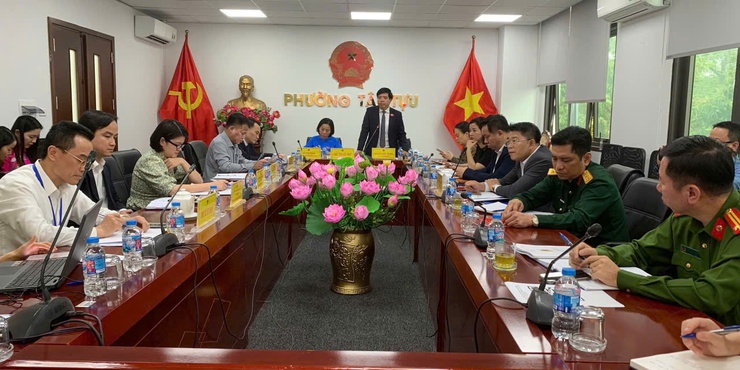 Kỳ họp thứ Năm HĐND phường Tây Tựu nhiệm kỳ 2021 -2026- Ảnh 1.