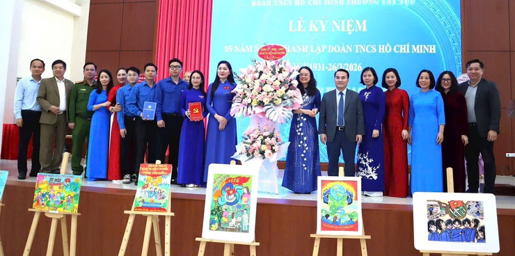 Đoàn Thanh niên phường Tây Tựu tổ chức Lễ kỷ niệm 95 năm Ngày thành lập Đoàn TNCS Hồ Chí Minh- Ảnh 1.