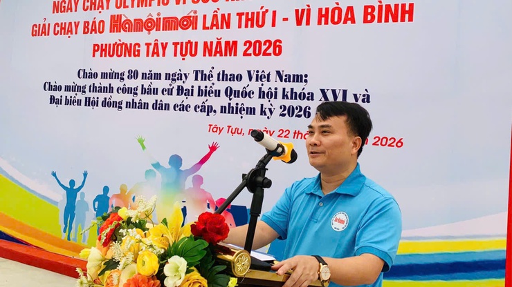 Trên 600 vận động viên phường Tây Tựu sôi nổi tham gia Ngày chạy Olympic vì sức khoẻ toàn dân và Giải chạy Báo Hà Nội Mới năm 2026- Ảnh 2.