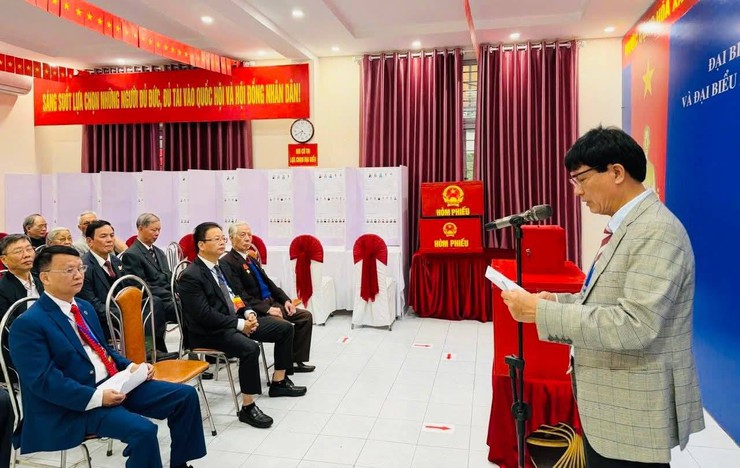 LỄ KHAI MẠC BẦU CỬ ĐẠI BIỂU QUỐC HỘI KHOÁ XVI VÀ HĐND CÁC CẤP NHIỆM KỲ 2026-2031 TRÊN ĐỊA BÀN PHƯỜNG VĨNH TUY- Ảnh 2.