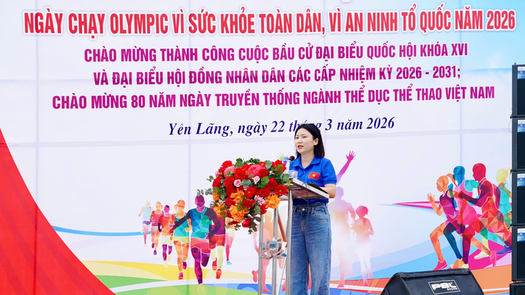 Xã Yên Lãng tổ chức Lễ phát động “Ngày chạy Olympic vì sức khỏe toàn dân - vì An ninh tổ quốc” năm 2026- Ảnh 3.