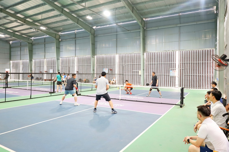 Sôi động giao lưu Pickleball kết nối cán bộ 3 địa phương Sơn Tây - Tùng Thiện - Đoài Phương- Ảnh 7.