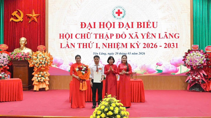 YÊN LÃNG TỔ CHỨC THÀNH CÔNG ĐẠI HỘI ĐẠI BIỂU HỘI CHỮ THẬP ĐỎ NHIỆM KỲ 2026-2031- Ảnh 4.