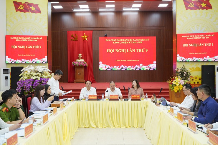 Ban chấp hành Đảng bộ xã tổ chức Hội nghị lần thứ 9, nhiệm kỳ 2025-2030- Ảnh 1.