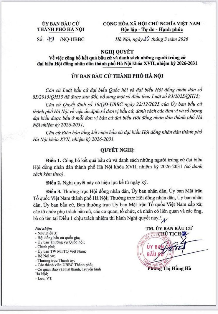 Đồng chí Lê Minh Đức - Thành uỷ viên, Bí thư Đảng uỷ, Chủ tịch HĐND xã Thạch Thất trúng cử Đại biểu HĐND thành phố Hà Nội khoá XVII, nhiệm kỳ 2026 - 20231- Ảnh 2.