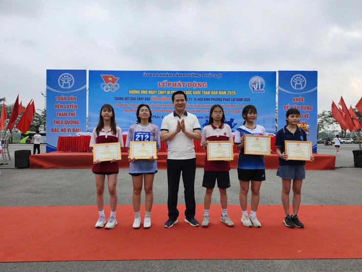 Lan tỏa Ngày chạy Olympic vì sức khỏe toàn dân năm 2026 tại phường Phúc Lợi- Ảnh 5.