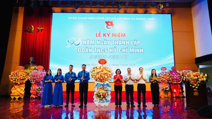 Xã Quang Minh long trọng tổ chức Lễ kỷ niệm 95 năm Ngày thành lập Đoàn TNCS Hồ Chí Minh (26/3/1931 – 26/3/2026)- Ảnh 3.