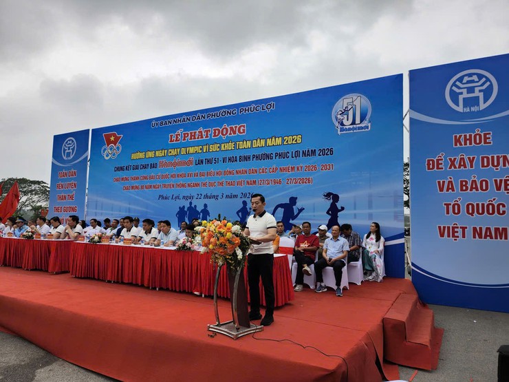 Lan tỏa Ngày chạy Olympic vì sức khỏe toàn dân năm 2026 tại phường Phúc Lợi- Ảnh 3.