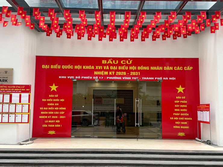 Phường Vĩnh Tuy hoàn tất công tác chuẩn bị cho Ngày hội non sông 15/3- Ảnh 1.