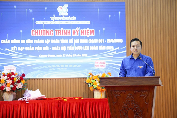 Đoàn xã Chương Dương kỷ niệm 95 năm ngày thành lập 
Đoàn TNCS Hồ Chí Minh
- Ảnh 2.