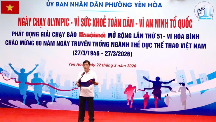 Phường Yên Hòa phát động Ngày chạy Olympic vì sức khỏe toàn dân năm 2026- Ảnh 2.