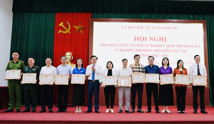 Xã Tam Hưng: Bầu đủ 23 đại biểu HĐND cấp xã nhiệm kỳ 2026-2031- Ảnh 1.