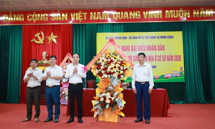 Xã Minh Châu tổ chức Hội nghị Đại biểu Nhân dân bàn giải pháp xây dựng đời sống văn hóa năm 2026.- Ảnh 6.