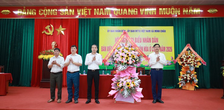 Xã Minh Châu tổ chức Hội nghị Đại biểu Nhân dân bàn giải pháp xây dựng đời sống văn hóa năm 2026.- Ảnh 8.