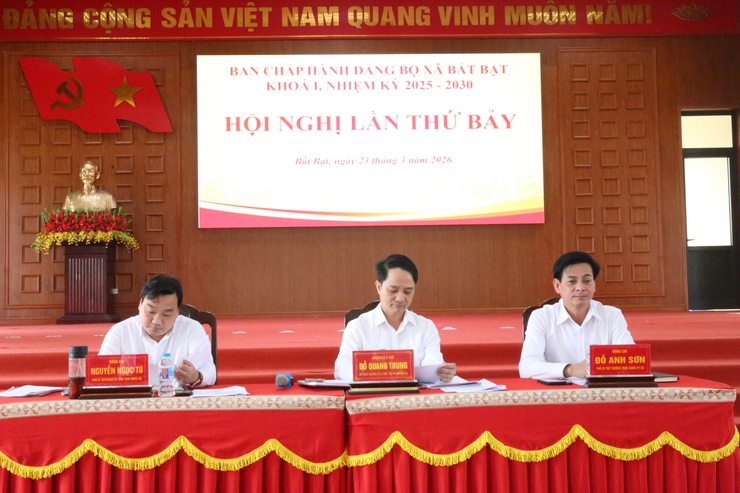 Hội nghị lần thứ Bảy – Ban Chấp hành Đảng bộ xã Bất Bạt khóa I quyết nghị nhiều nội dung quan trọng- Ảnh 1.