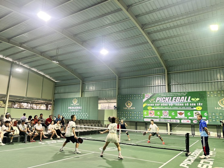 SÔI NỔI GIẢI PICKLEBALL TRANH CÚP ĐỒNG ĐỘI THÀNH CỔ SƠN TÂY NĂM 2026- Ảnh 3.