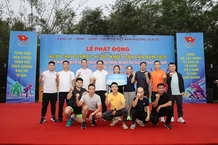 Phường Yên Sở phát động Ngày chạy Olympic vì sức khỏe toàn dân năm 2026- Ảnh 2.