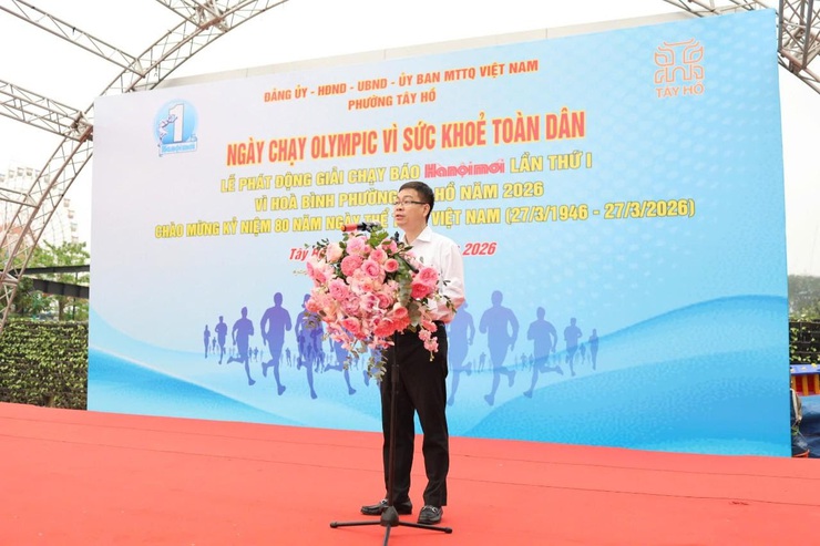 Phường Tây Hồ: Sôi nổi Ngày chạy Olympic và Giải chạy Báo Hànộimới lần thứ I năm 2026- Ảnh 2.