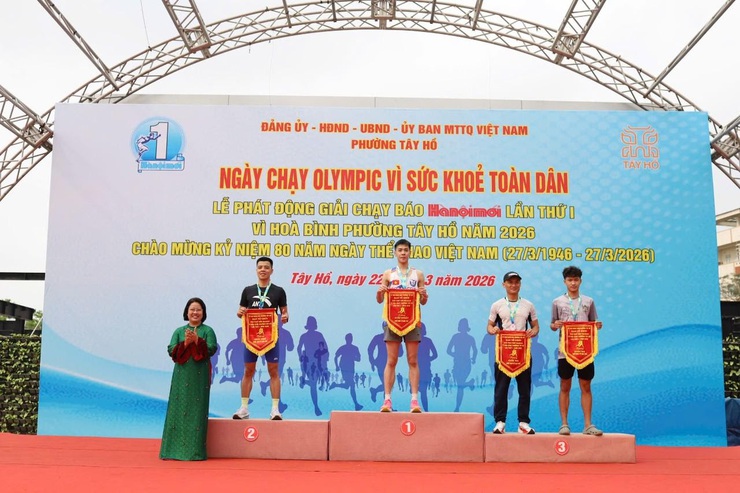 Phường Tây Hồ: Sôi nổi Ngày chạy Olympic và Giải chạy Báo Hànộimới lần thứ I năm 2026- Ảnh 13.