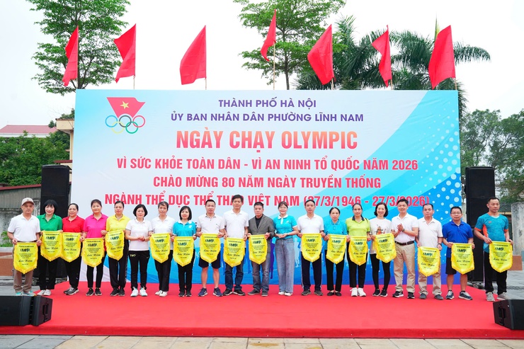 Phường Lĩnh Nam khai mạc Ngày chạy Olympic vì sức khỏe toàn dân, Chào mừng 80 năm ngày truyền thống ngành thể dục thể thao Việt Nam 27/3/1946 - 27/3/2026- Ảnh 10.