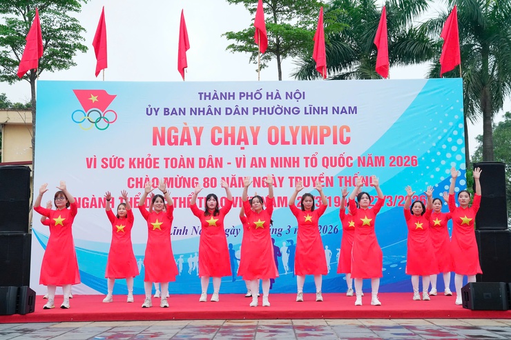 Phường Lĩnh Nam khai mạc Ngày chạy Olympic vì sức khỏe toàn dân, Chào mừng 80 năm ngày truyền thống ngành thể dục thể thao Việt Nam 27/3/1946 - 27/3/2026- Ảnh 15.