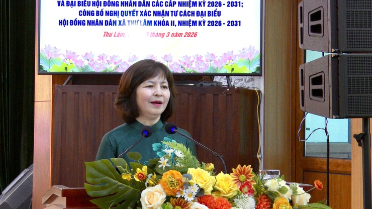 XÃ THƯ LÂM TỔ CHỨC HỘI NGHỊ TỔNG KẾT CÔNG TÁC BẦU CỬ ĐẠI BIỂU QUỐC HỘI KHÓA XVI VÀ ĐẠI BIỂU HĐND CÁC CẤP NHIỆM KỲ 2026–2031- Ảnh 20.