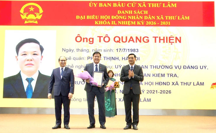 XÃ THƯ LÂM TỔ CHỨC HỘI NGHỊ TỔNG KẾT CÔNG TÁC BẦU CỬ ĐẠI BIỂU QUỐC HỘI KHÓA XVI VÀ ĐẠI BIỂU HĐND CÁC CẤP NHIỆM KỲ 2026–2031- Ảnh 13.