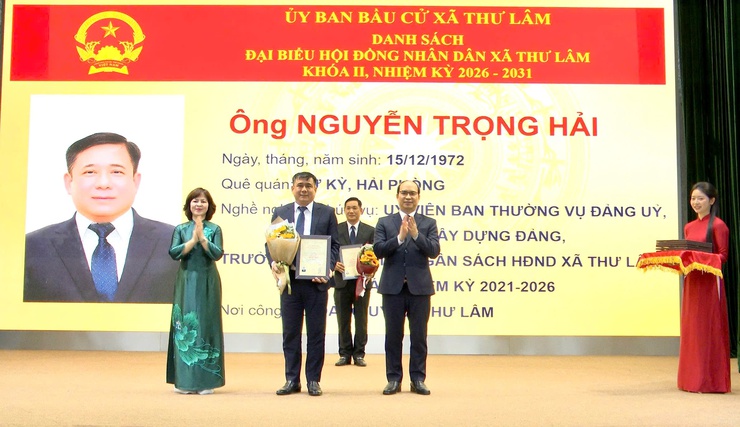 XÃ THƯ LÂM TỔ CHỨC HỘI NGHỊ TỔNG KẾT CÔNG TÁC BẦU CỬ ĐẠI BIỂU QUỐC HỘI KHÓA XVI VÀ ĐẠI BIỂU HĐND CÁC CẤP NHIỆM KỲ 2026–2031- Ảnh 14.