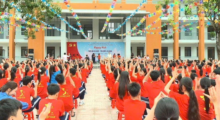 Sôi nổi Ngày hội "Thiếu nhi khỏe – Tiến bước lên Đoàn" tại THCS Phụng Thượng- Ảnh 3.