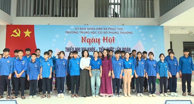 Sôi nổi Ngày hội "Thiếu nhi khỏe – Tiến bước lên Đoàn" tại THCS Phụng Thượng- Ảnh 4.