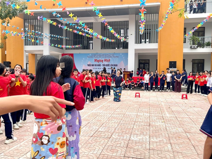 Sôi nổi Ngày hội "Thiếu nhi khỏe – Tiến bước lên Đoàn" tại THCS Phụng Thượng- Ảnh 9.