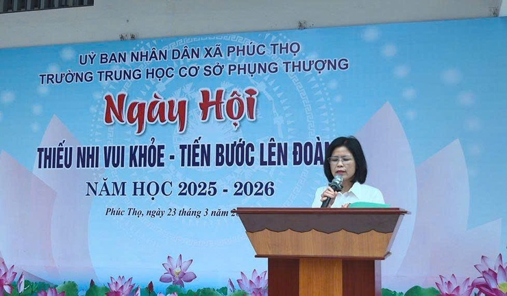 Sôi nổi Ngày hội "Thiếu nhi khỏe – Tiến bước lên Đoàn" tại THCS Phụng Thượng- Ảnh 6.