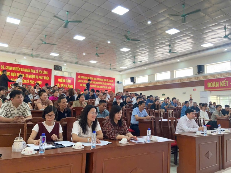 XÃ YÊN LÃNG TỔ CHỨC HỘI NGHỊ  TẬP HUẤN VỀ CÔNG TÁC AN TOÀN THỰC PHẨM ĐỐI VỚI CƠ SỞ SẢN XUẤT, CHẾ BIẾN, KINH DOANH THỰC PHẨM  LĨNH VỰC Y TẾ- Ảnh 1.