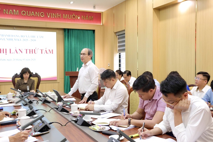 Ban Chấp hành Đảng bộ xã Thư Lâm khoá I, nhiệm kỳ 2025—2030 tổ chức Hội nghị lần thứ Tám- Ảnh 4.