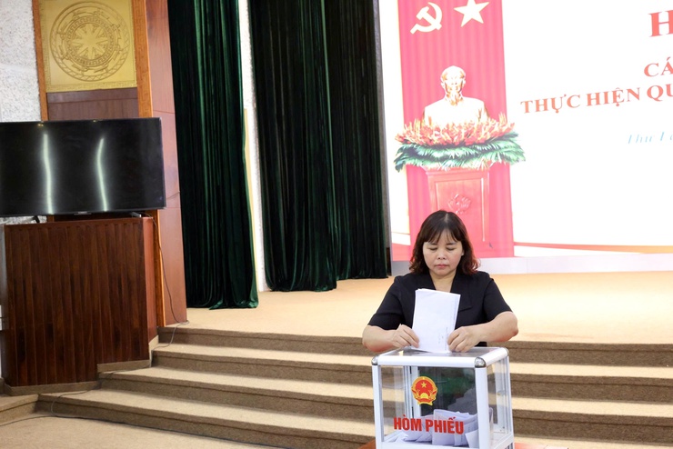 Đảng ủy xã Thư Lâm tổ chức Hội nghị cán bộ chủ chốt thực hiện quy trình công tác cán bộ- Ảnh 7.