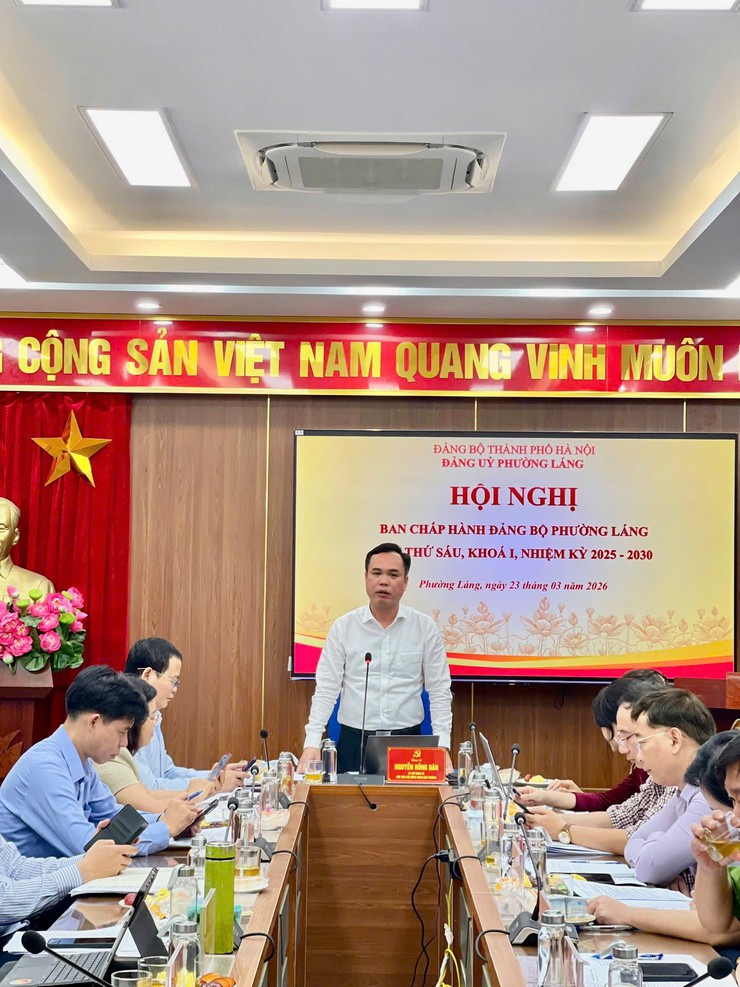PHƯỜNG LÁNG TỔ CHỨC HỘI NGHỊ LẦN THỨ SÁU BAN CHẤP HÀNH ĐẢNG BỘ KHÓA I, NHIỆM KỲ 2025 – 2030- Ảnh 2.