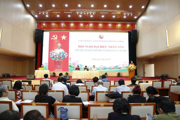 Phường Hà Đông tổ chức hội nghị đại biểu Nhân dân năm 2026, bàn việc xây dựng đời sống văn hóa ở cơ sở.- Ảnh 4.