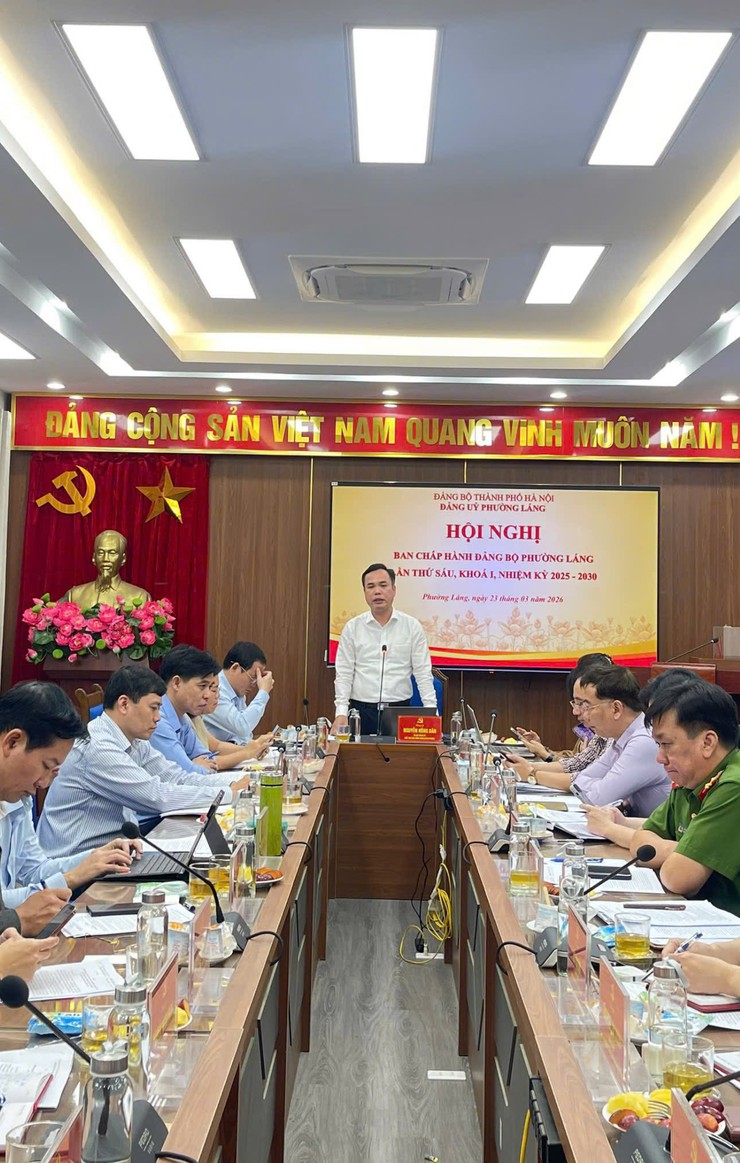 PHƯỜNG LÁNG TỔ CHỨC HỘI NGHỊ LẦN THỨ SÁU BAN CHẤP HÀNH ĐẢNG BỘ KHÓA I, NHIỆM KỲ 2025 – 2030- Ảnh 1.