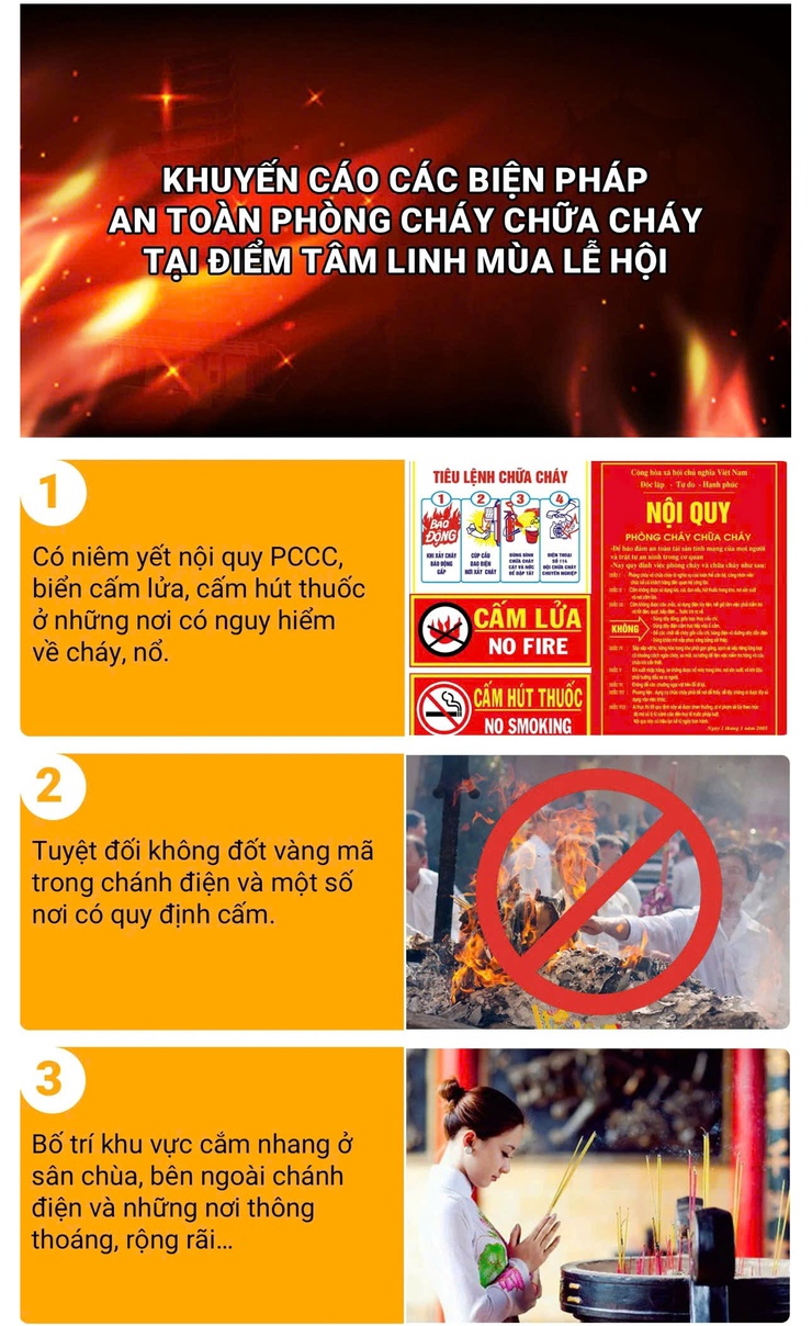 An toàn phòng cháy, chữa cháy là văn minh lễ hội - Chủ động phòng ngừa, sẵn sàng ứng cứu- Ảnh 2.