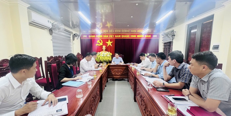 UBND xã tổ chức làm việc về công tác đầu tư công năm 2026- Ảnh 1.