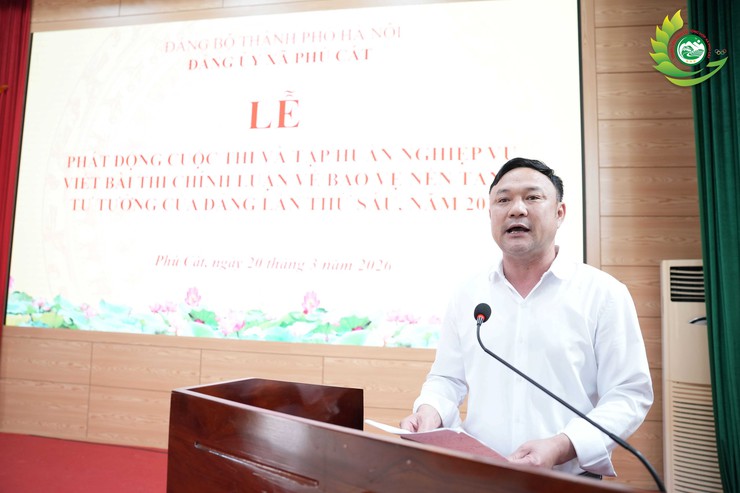 Xã Phú Cát phát động Cuộc thi chính luận về bảo vệ nền tảng tư tưởng của Đảng lần thứ VI - năm 2026- Ảnh 2.