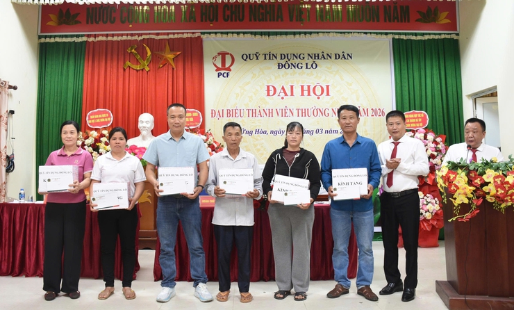 ĐẠI HỘI ĐẠI BIỂU THÀNH VIÊN THƯỜNG NIÊN QUỸ TÍN DỤNG NHÂN DÂN ĐÔNG LỖ NĂM 2026.- Ảnh 4.