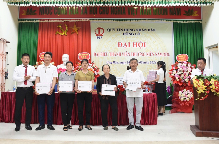 ĐẠI HỘI ĐẠI BIỂU THÀNH VIÊN THƯỜNG NIÊN QUỸ TÍN DỤNG NHÂN DÂN ĐÔNG LỖ NĂM 2026.- Ảnh 5.