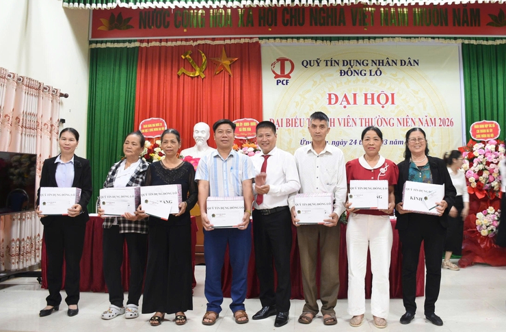 ĐẠI HỘI ĐẠI BIỂU THÀNH VIÊN THƯỜNG NIÊN QUỸ TÍN DỤNG NHÂN DÂN ĐÔNG LỖ NĂM 2026.- Ảnh 6.