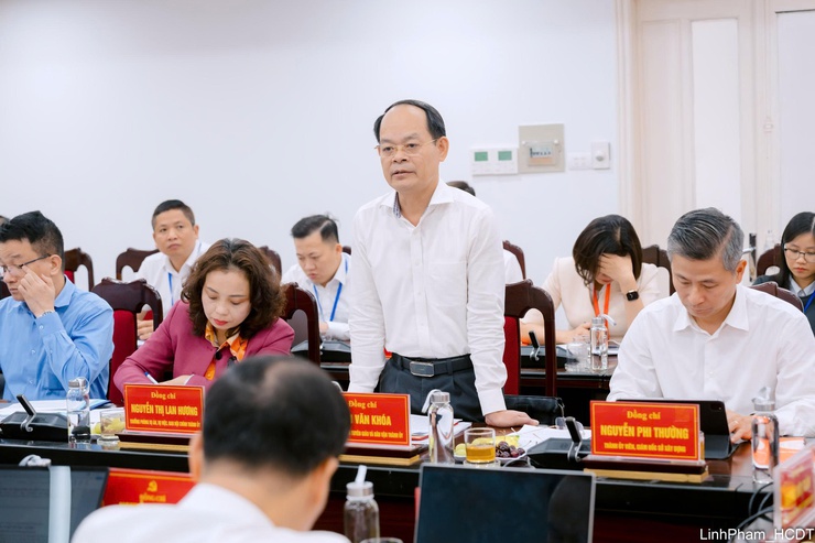 Đoàn kiểm tra số 11 Ban Thường vụ Thành ủy làm việc tại Việt Hưng và Long Biên về triển khai nghị quyết của Đảng- Ảnh 6.