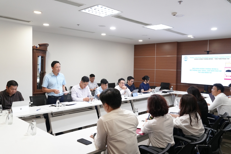 Trung tâm Phục vụ hành chính công Hà Nội làm việc với Agribank về triển khai hợp tác dịch vụ công số- Ảnh 6.